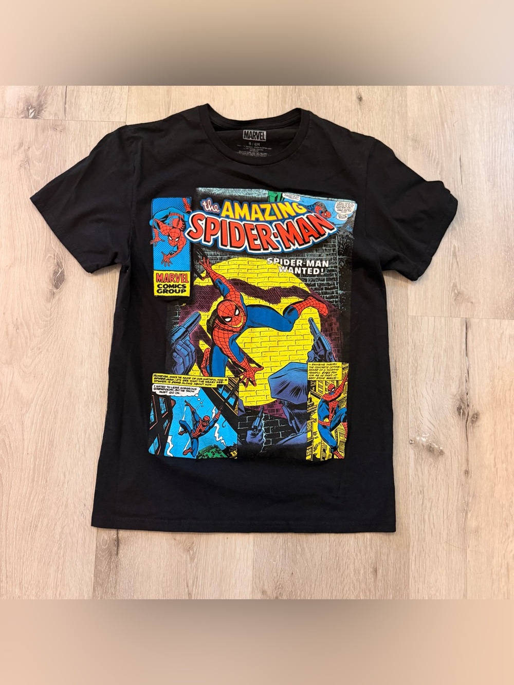 Marvel The Amazing Spider-Man Graphic Tee Black Size Small